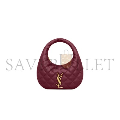 YSL ICARINO MINI IN QUILTED NAPPA 871329AAANG6197 (19*12*5cm)